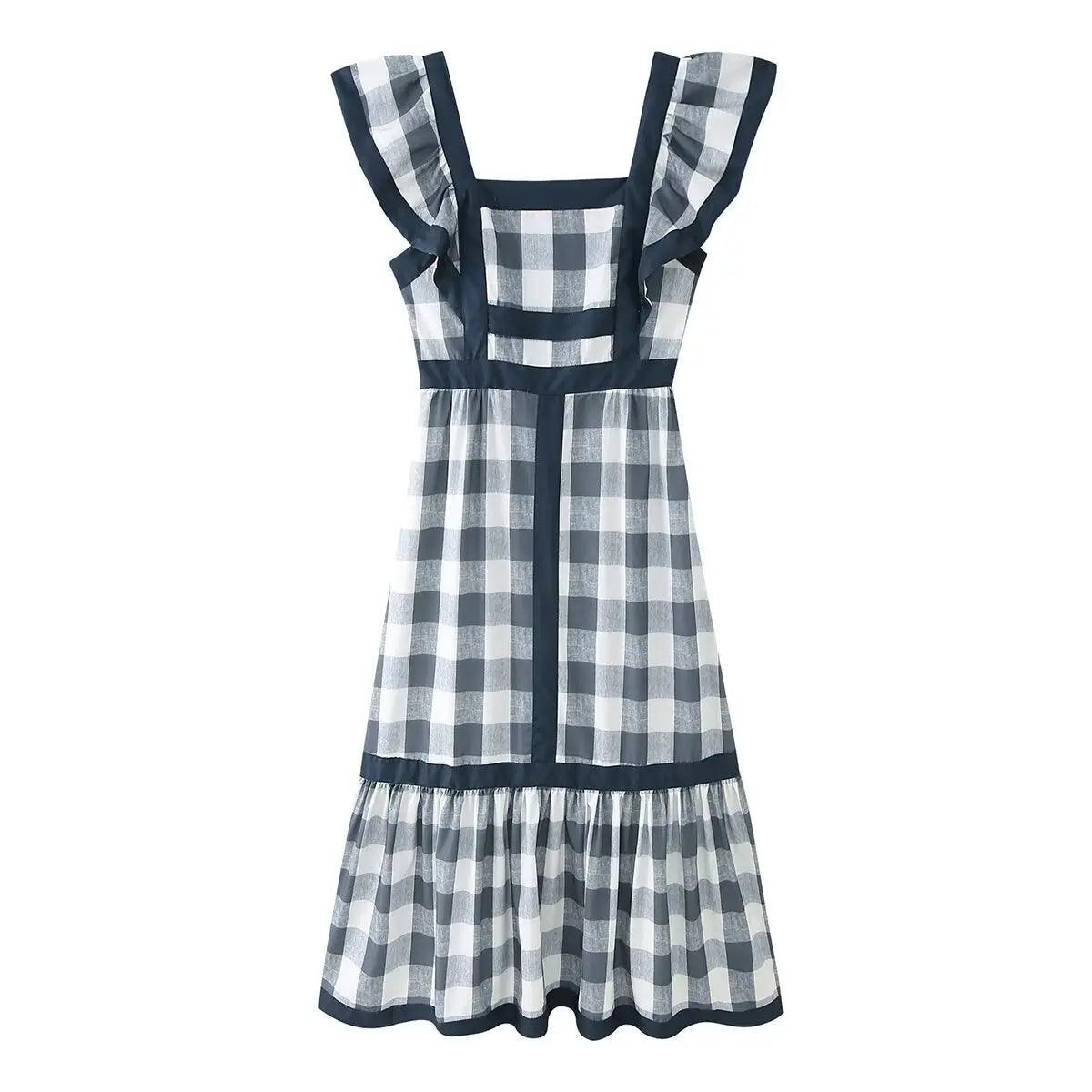 Angela Vintage Plaid Dress from The House of CO-KY - Dresses