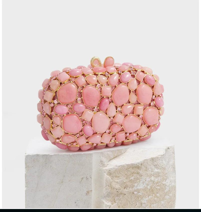 Sophie Stones Evening Clutch - Pink from The House of CO-KY - Handbags