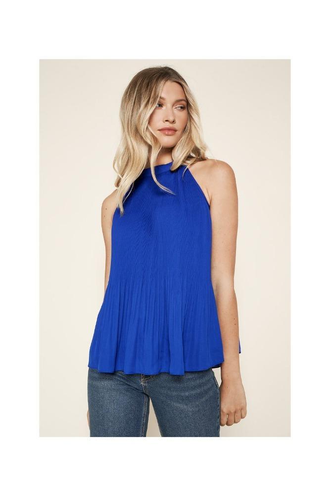 Arcadia Pleated Halter Top from The House of CO-KY - Shirts & Tops