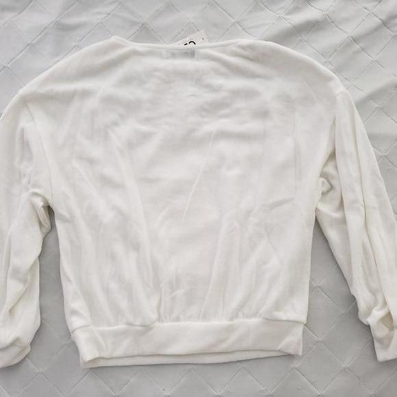 Ava Beaded Pearl White Sweater from The House of CO-KY - Shirts & Tops