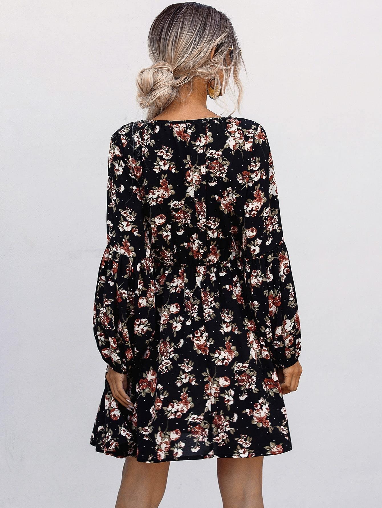 Felicity Floral A-Line Dress from The House of CO-KY - Dresses