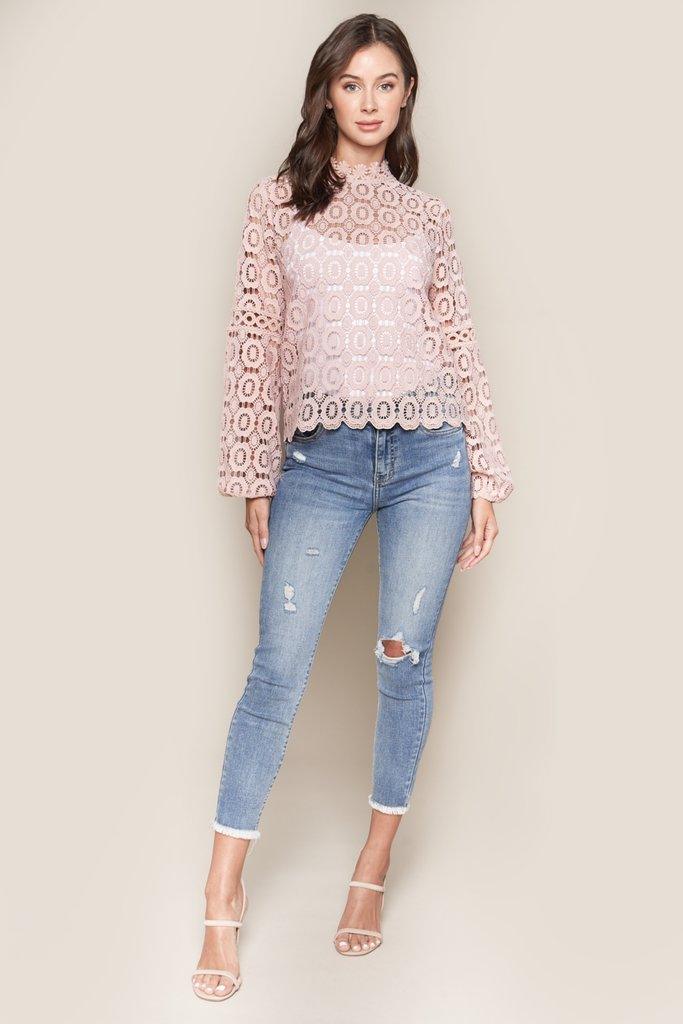 Sandra Crochet Blouse from The House of CO-KY - Shirts & Tops