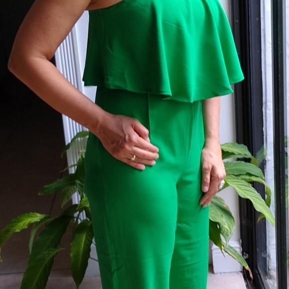 Victoria Green Strapless Jumpsuit from The House of CO-KY - Jumpsuits & Rompers